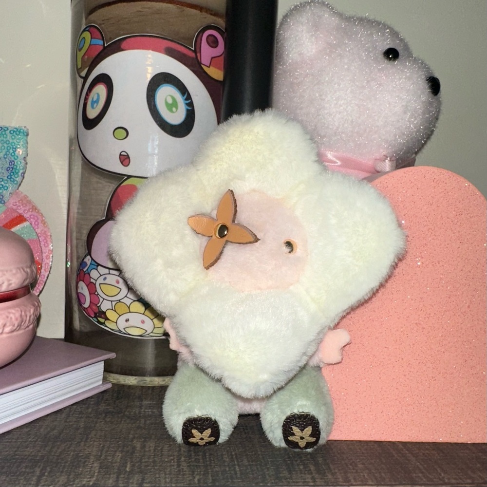 Flower Plush Keychain - Picture 2 of 4